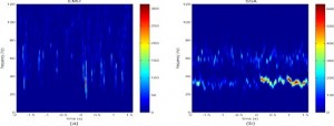 EMD vs SSD time frequency representation "Singular spectrum analysis improves analysis of local field potentials from macaque V1 in active fixation task", P. Bonizzi, J.M.H. Karel, P. De Weerd, E. Lowet, M. Roberts, R.L. Westra, O. Meste, R.L.M. Peeters, EMBC 2012