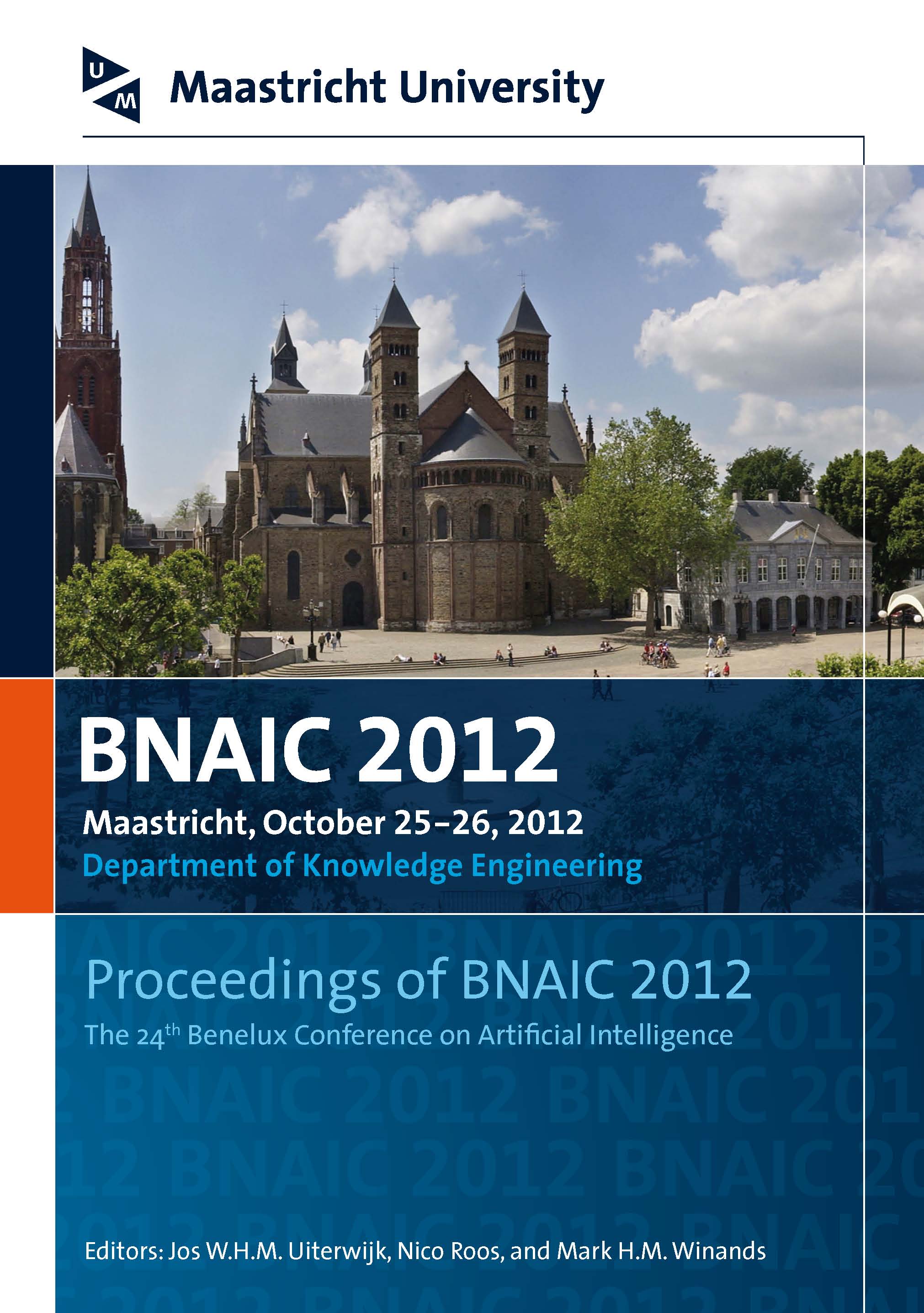 The Online BNAIC 2012 proceedings